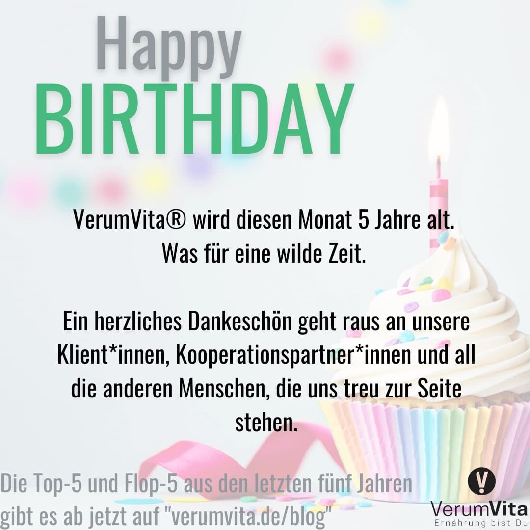 Titelbild für 5 Jahre VerumVita - Flops und Tops