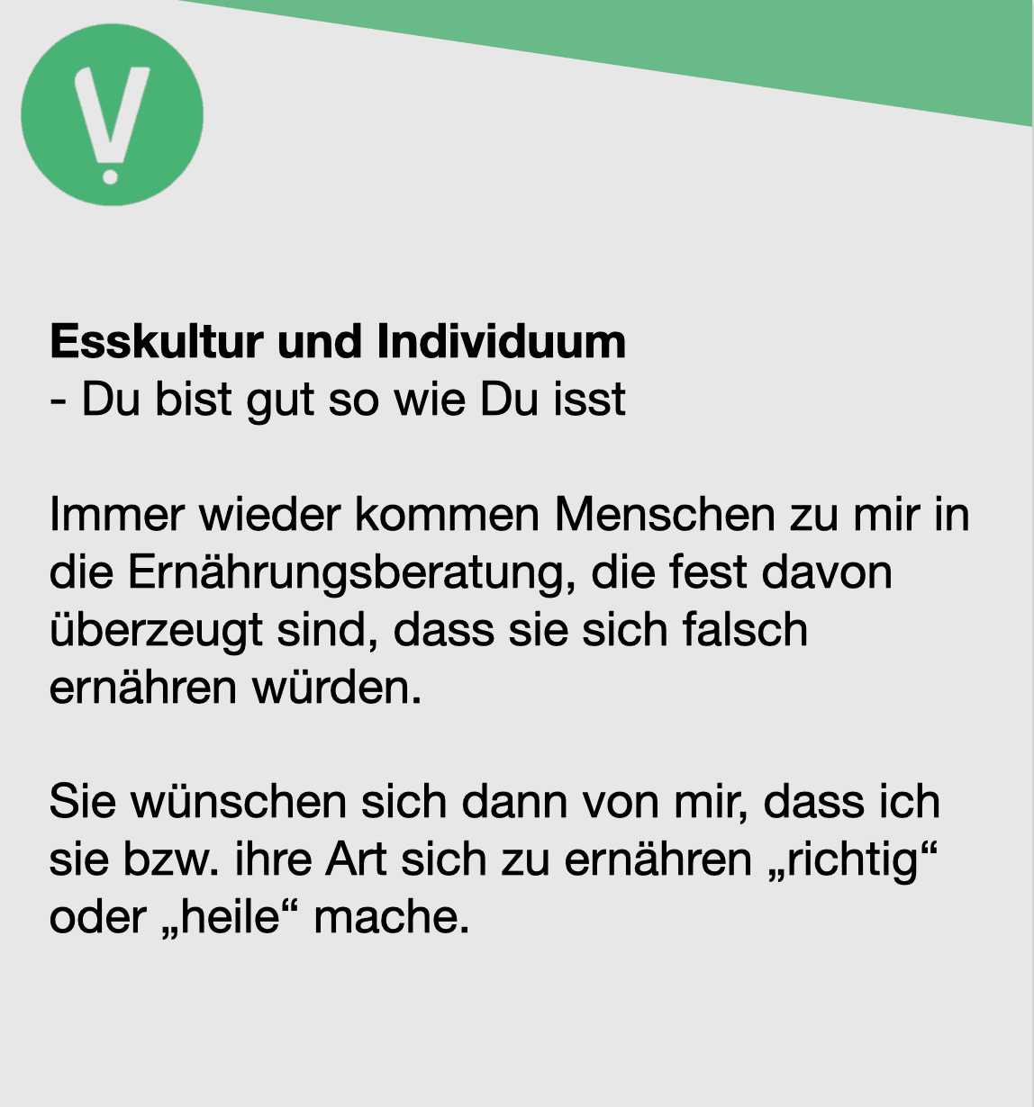 Titelbild für Esskultur und Individuum