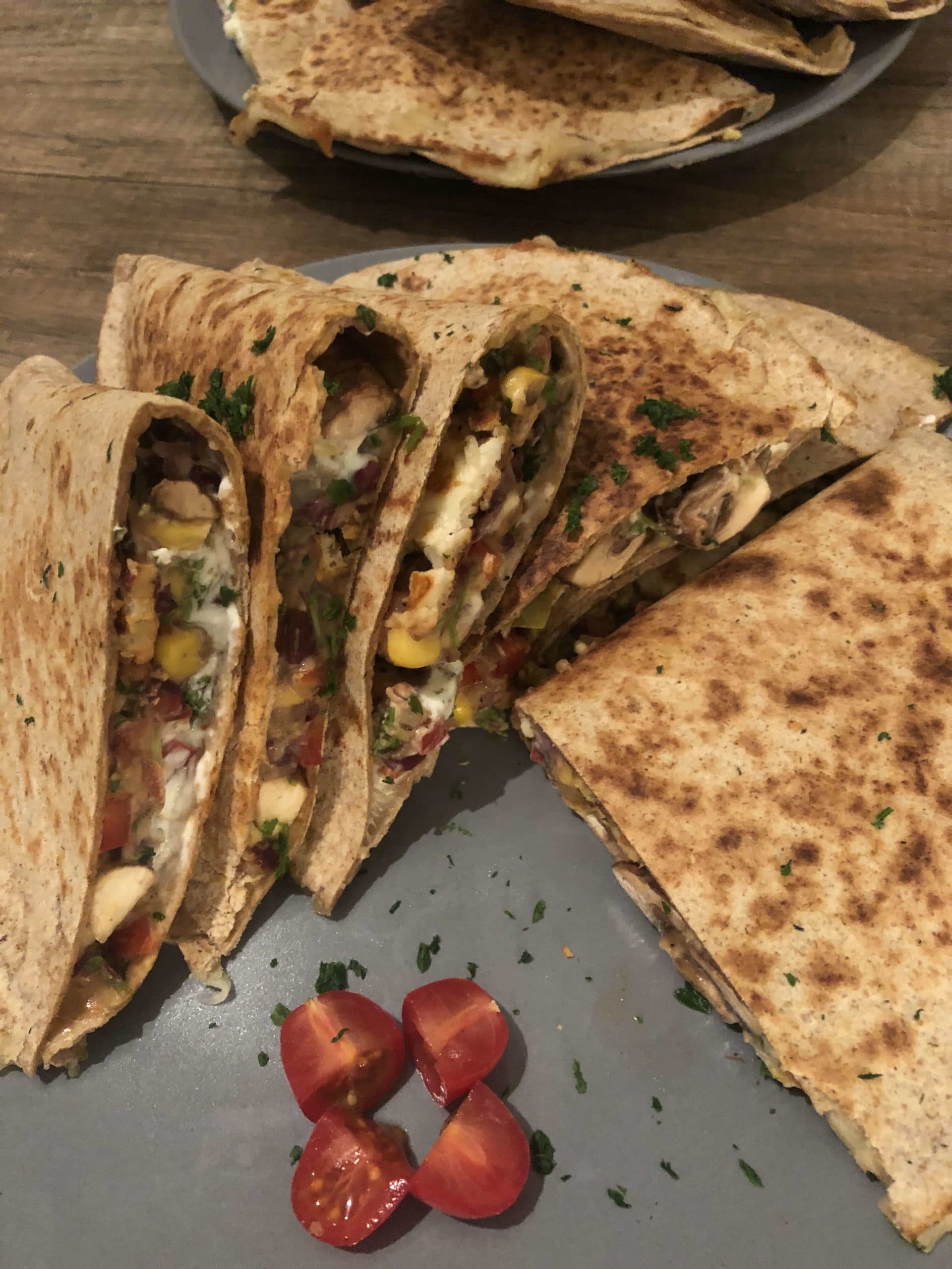 Titelbild für Gefüllte Vollkorn-Wraps