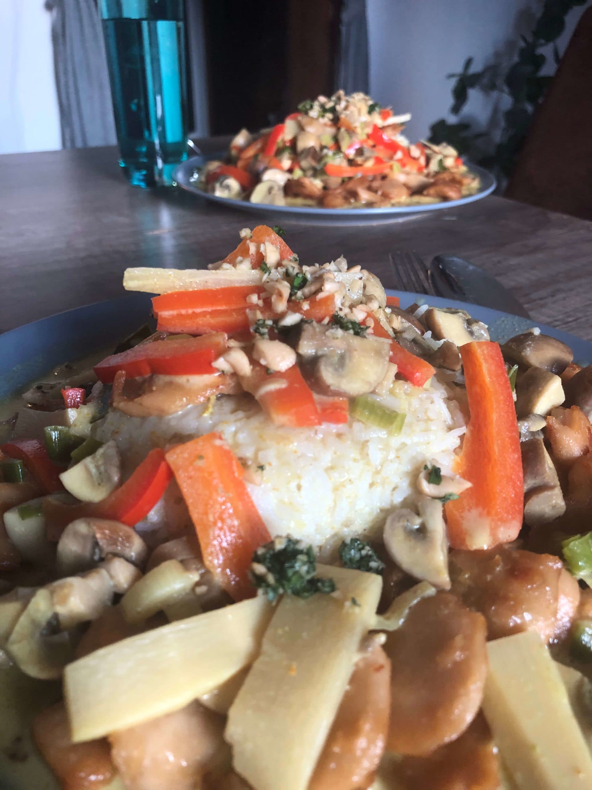 Titelbild für Gemüse-Hähnchen-Curry: Rezept