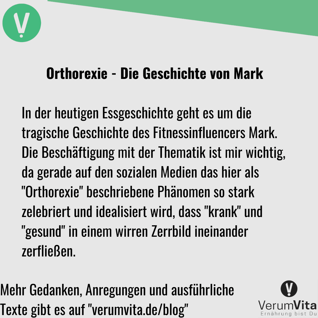 Titelbild für Orthorexie - Die Geschichte von Mark